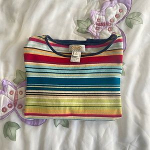 Size Small Vintage 90’s striped boxy t-shirt